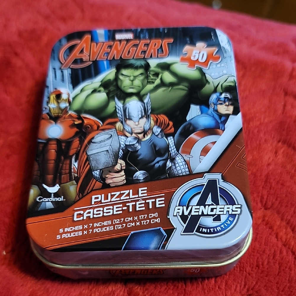 Marvel Avengers 50 Piece Puzzle in a Tin